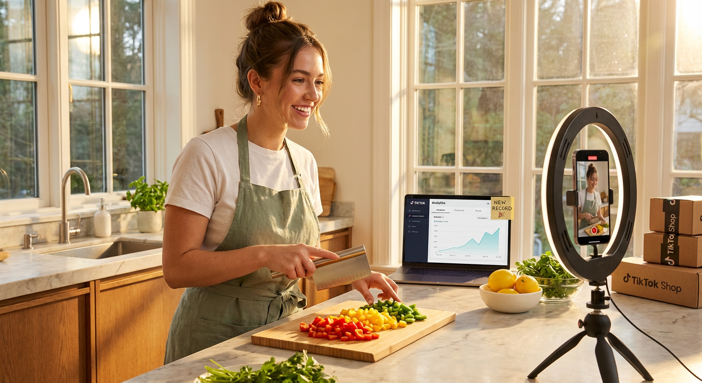 Influencer Strategy To Dominate Ti Creator Confidently Demonstrating A Kitc A