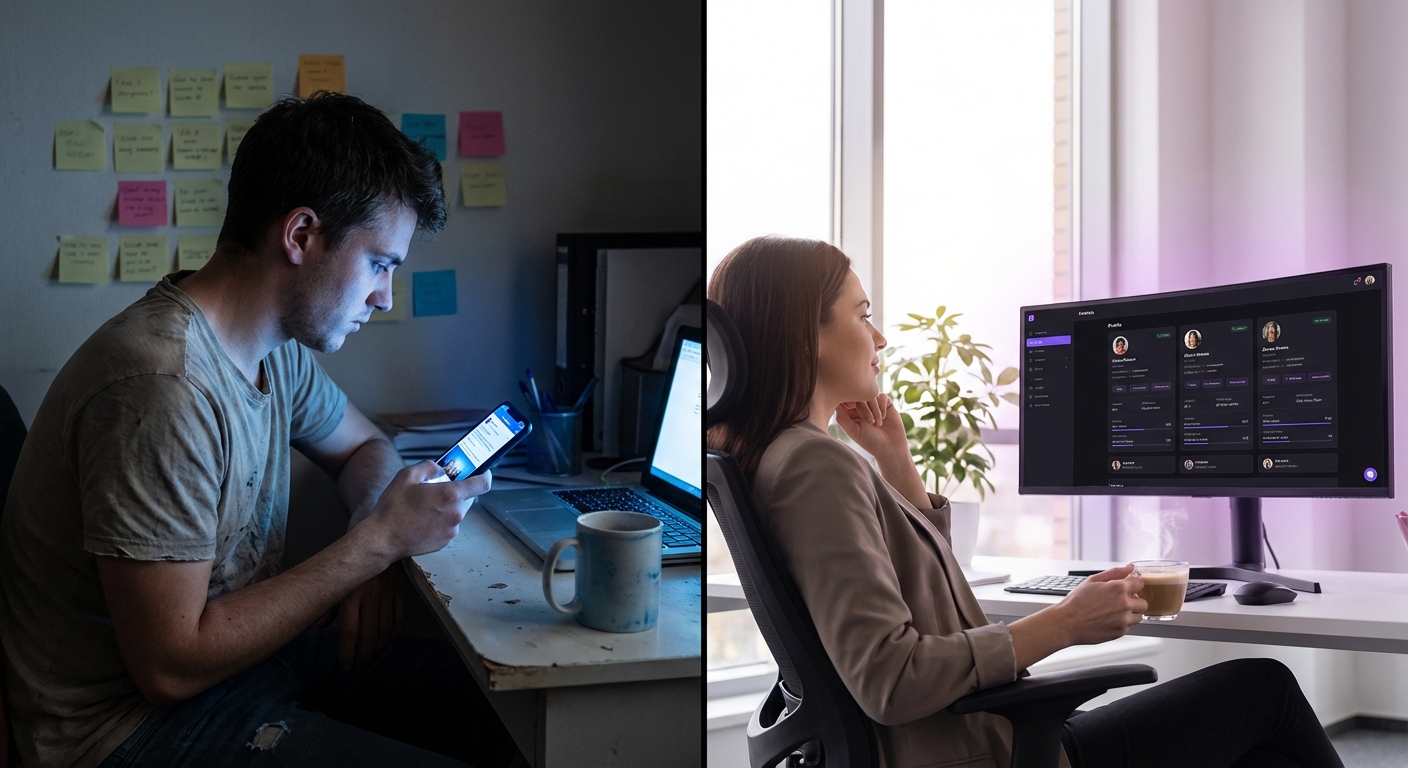 Comparison of manual TikTok creator outreach vs. data-driven strategy