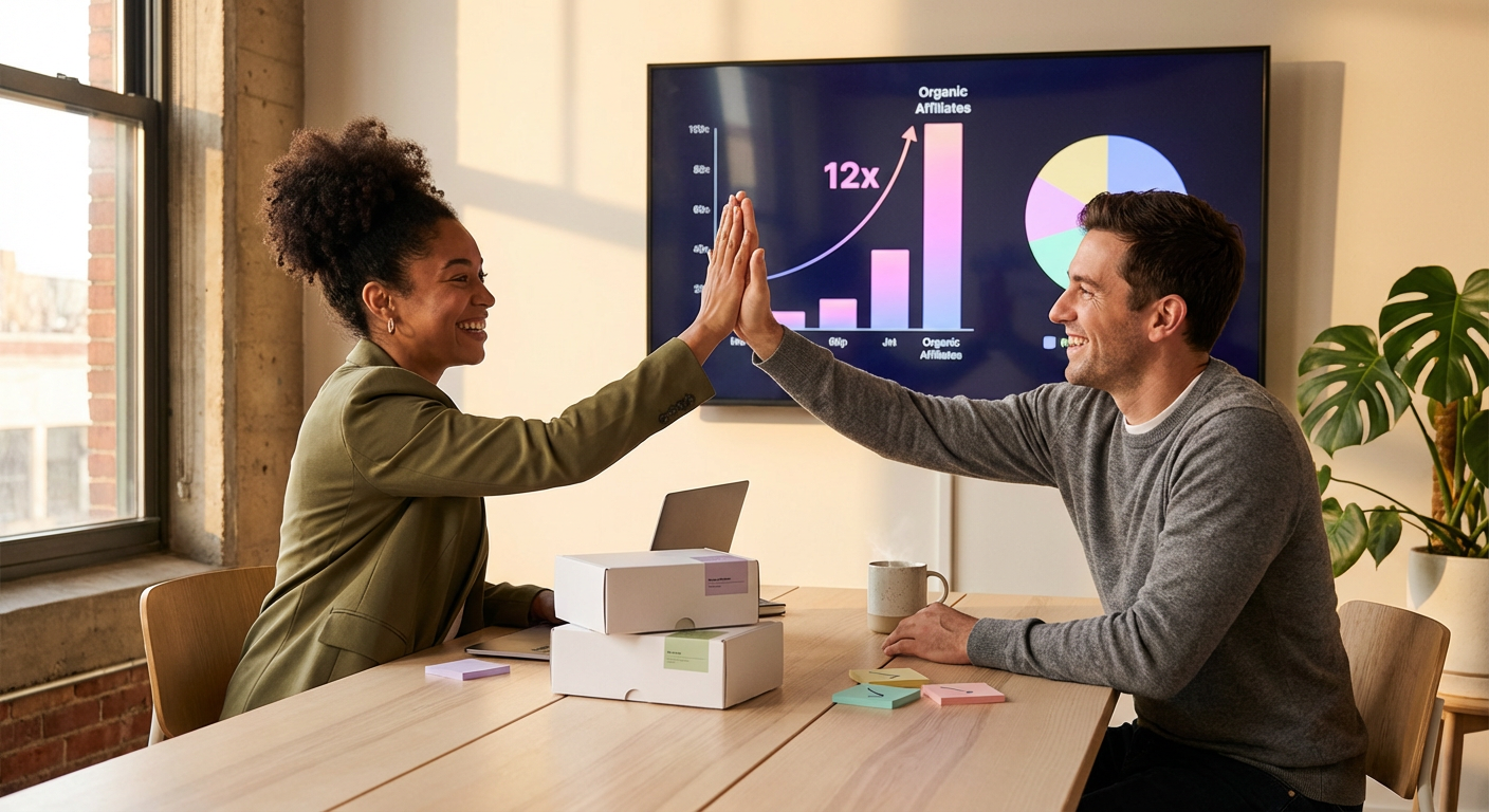 Data Driven Strategy Guide For Brands Doing Marketing Team Celebrating Optimized Tik A