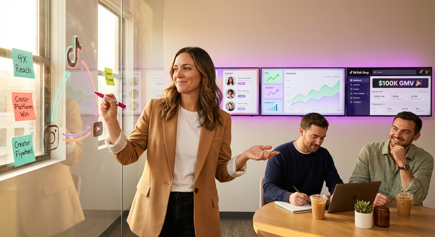 Brand Strategist Mapping Out A Tiktok Sh A