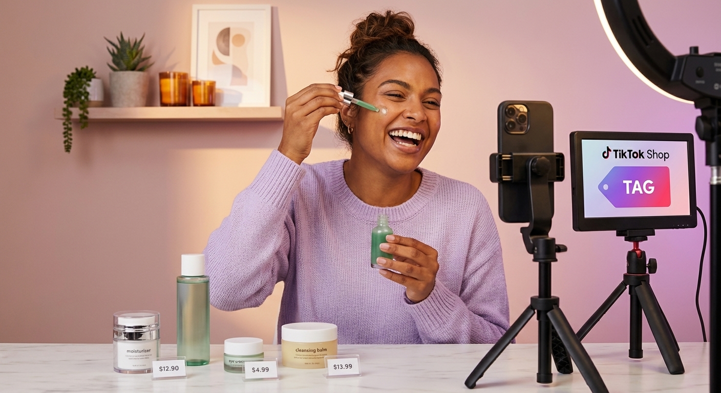 Brands The Campaign Architect Beauty Creator Filming Tiktok Shop Conte A
