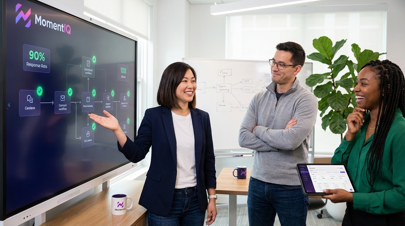 Diverse team celebrating a perfectly balanced TikTok Shop operational workflow in a modern war room.