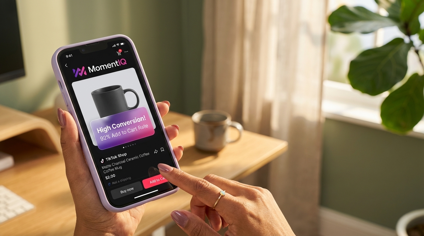 Customer adding a product to cart on TikTok Shop, reflecting a high Add to Cart Rate.