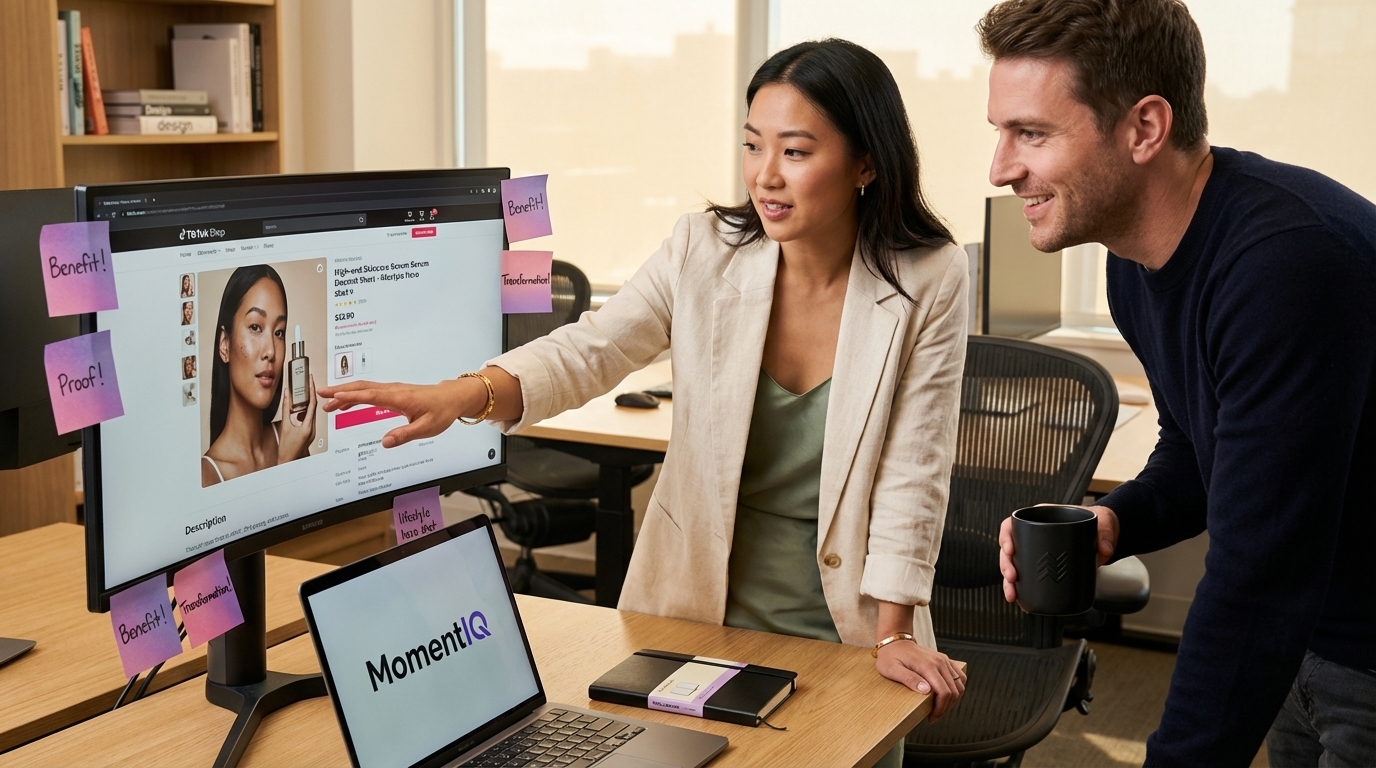 brand strategists confidently reviewing