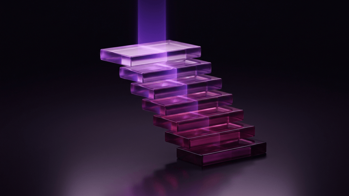 Stacked glass plates dimming a beam further with each added layer